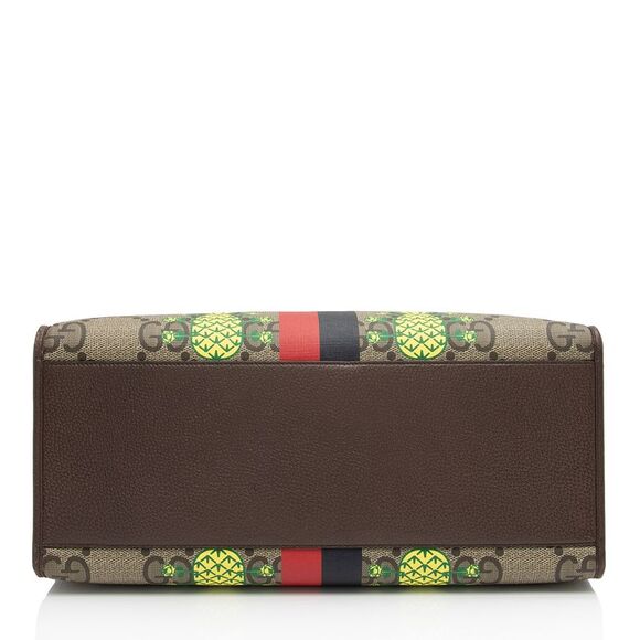 Gucci Jumbo GG Supreme Dollar Pineapple Medium Tote - Picture 4 of 16